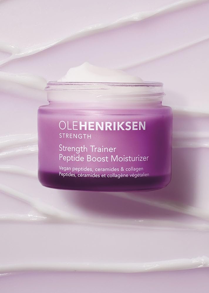 Ole Henriksen Strength Trainer Peptide Boost Facial Moisturizer with Ceramides & Collagen – Full Size, UNBOXED, 1.7 fl oz (50 ml) Jar Avelisse