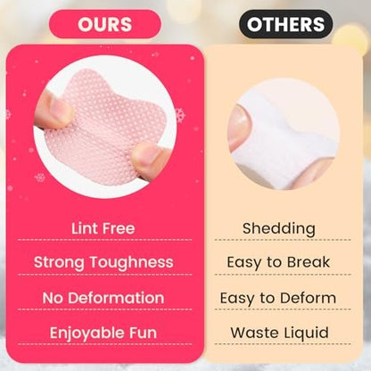 Corconess 400 PCS Lint Free Nail Wipes with Dispenser & 120ml Acetone Pump Bottle - Gel Nail Polish Remover Wipes, No Lint Wipes for Salon & Home Use