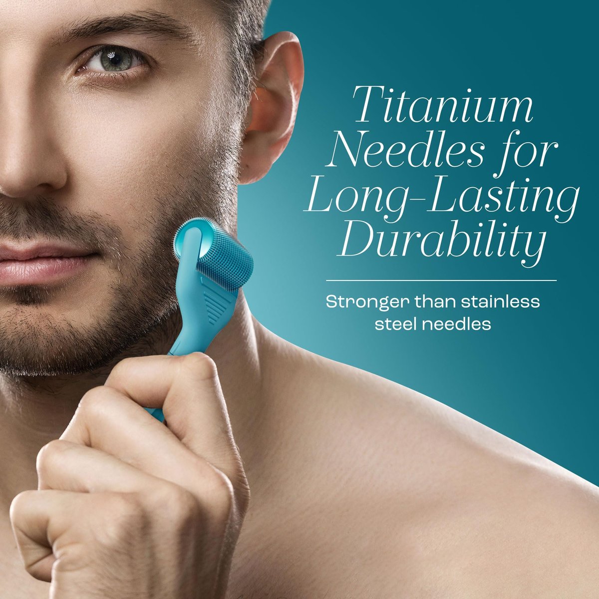 Vitalysse Scalp Derma Roller – 0.25mm Microneedling Tool for Hair & Scalp – 1200 Titanium Needles, Replaceable Head – Hair Care for Men & Women – Proudly Canadian Avelisse