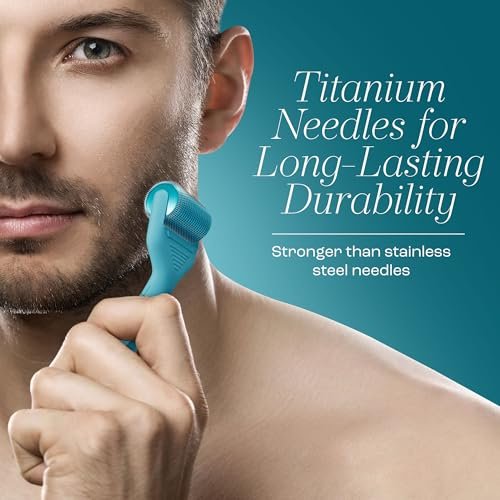 Vitalysse Scalp Derma Roller – 0.25mm Microneedling Tool for Hair & Scalp – 1200 Titanium Needles, Replaceable Head – Hair Care for Men & Women – Proudly Canadian Avelisse