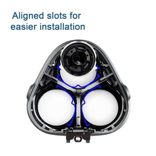 HQ8 Replacement Heads Compatible with Philips Norelco Aquatec Shavers – 6-Pack Upgrade Silver Avelisse