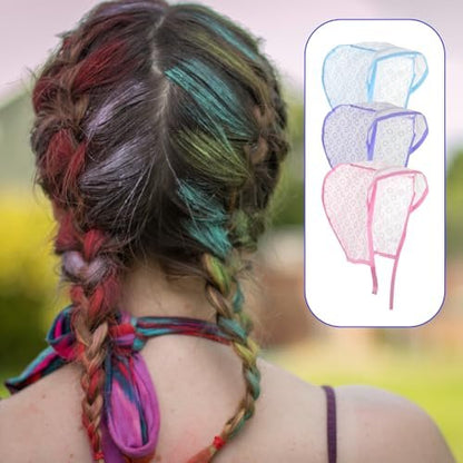 JJUNW 3 Pcs Hair Highlighting Caps Set - Professional Bleach Cap Coloring Frosting Dye Kit for Salon Hair Dyeing