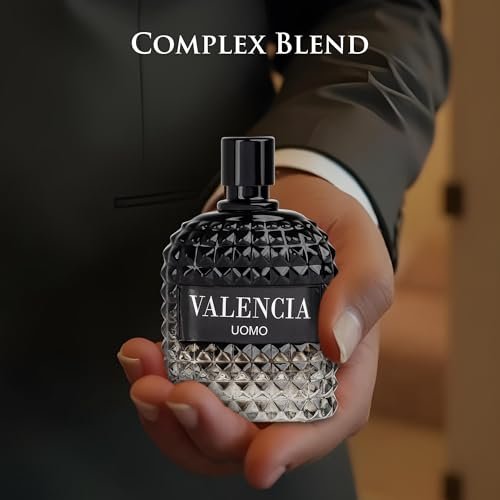 Valencia UOMO for Men Eau De Parfum - Woody Aromatic Fragrance with Floral Twist & Mineral Notes - 100ml Avelisse