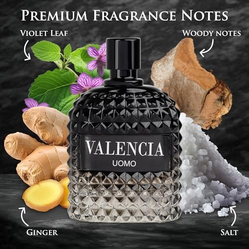 Valencia UOMO for Men Eau De Parfum - Woody Aromatic Fragrance with Floral Twist & Mineral Notes - 100ml Avelisse