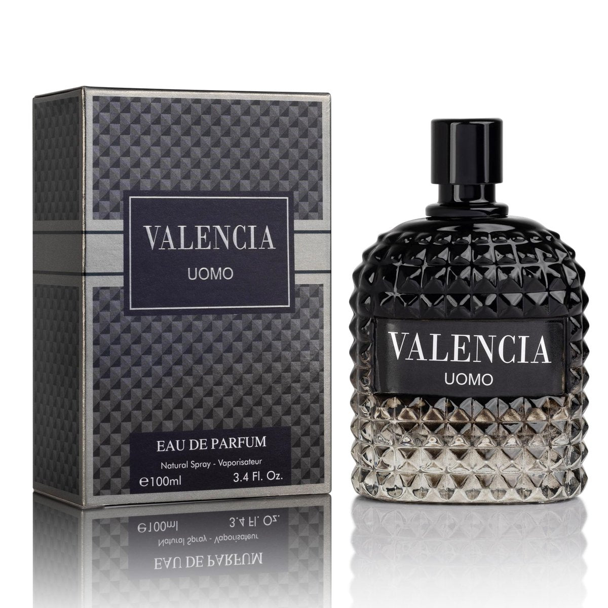 Valencia UOMO for Men Eau De Parfum - Woody Aromatic Fragrance with Floral Twist & Mineral Notes - 100ml Avelisse