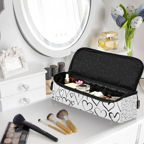 2-in-1 Curling Iron Travel Case and Heat Resistant Mat - Waterproof Portable Open Flat Travel Bag for Hot Tools, Hair Straighteners, and Curling Irons - Hair Accessories Organizer - görsel 14