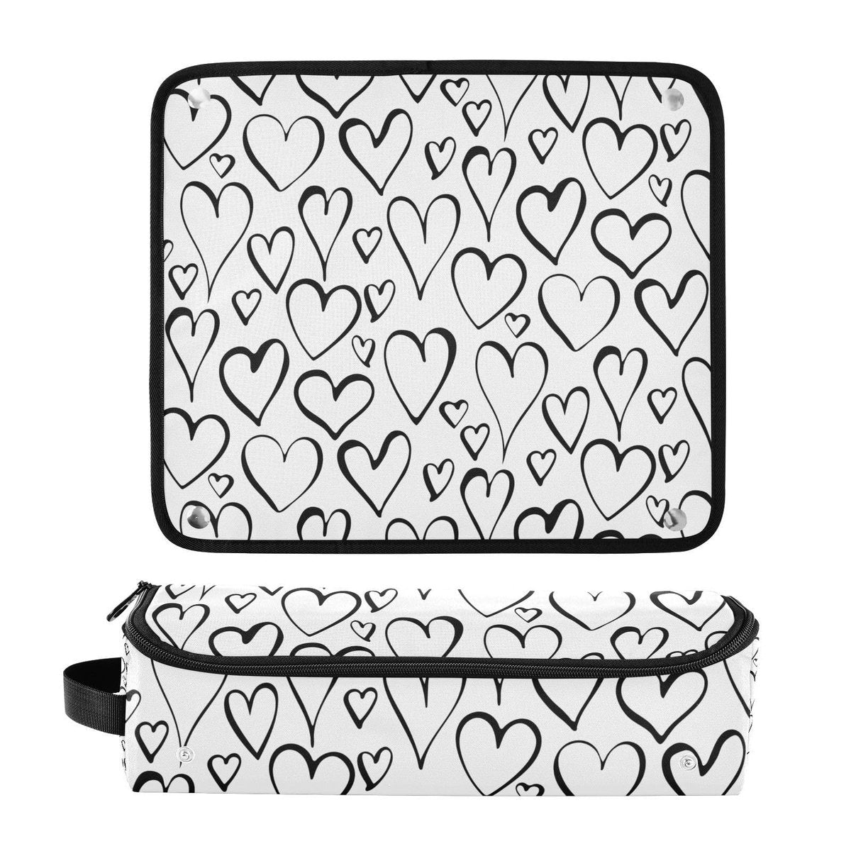 2-in-1 Curling Iron Travel Case and Heat Resistant Mat - Waterproof Portable Open Flat Travel Bag for Hot Tools, Hair Straighteners, and Curling Irons - Hair Accessories Organizer - görsel 5