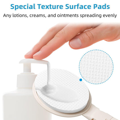 Topfinder Lotion Applicator for Back, Legs, Feet - Self Application of Sunscreen, Self-Tanning, Skin Cream, Acne Treatment - Beige EVA