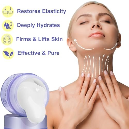 ZIXAOK Neck Cream for Tightening and Firming - Instant Face Lift Cream with Hyaluronic Acid & Vitamin E - Wrinkle Reduction & Deep Hydration for All Skin Types, 1.7 fl oz - görsel 4