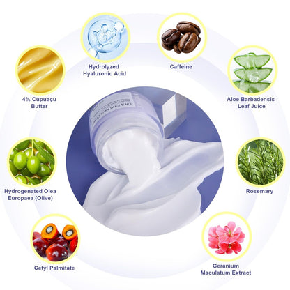 ZIXAOK Neck Cream for Tightening and Firming - Instant Face Lift Cream with Hyaluronic Acid & Vitamin E - Wrinkle Reduction & Deep Hydration for All Skin Types, 1.7 fl oz