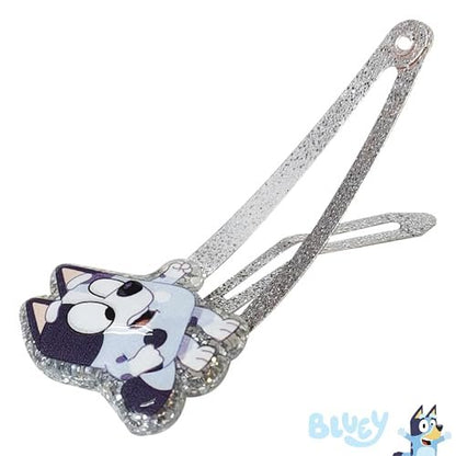 LUV HER Bluey Hair Clips for Girls - 8 Pack Multi Color Snap Clips Ages 3+