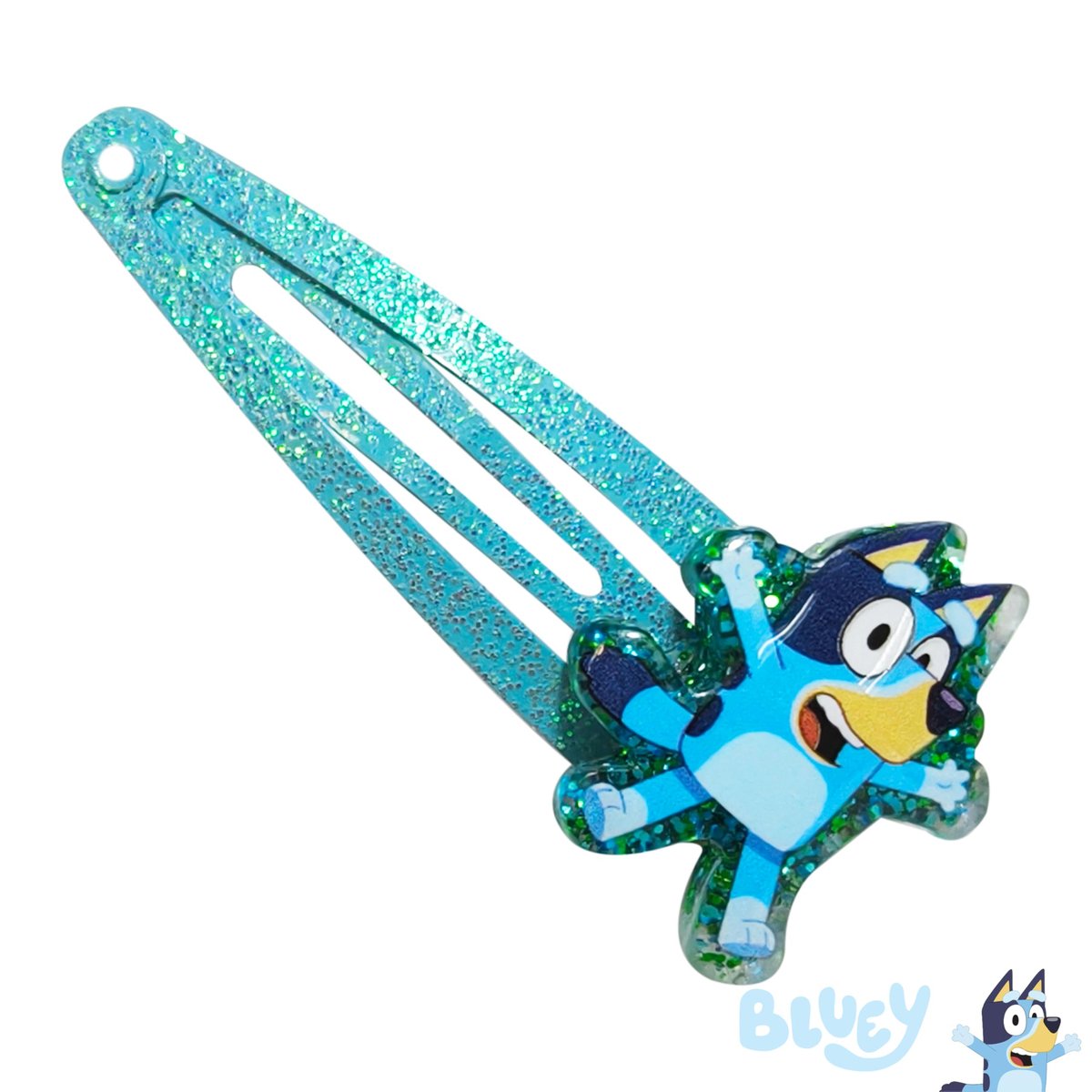 LUV HER Bluey Hair Clips for Girls - 8 Pack Multi Color Snap Clips Ages 3+ - görsel 7