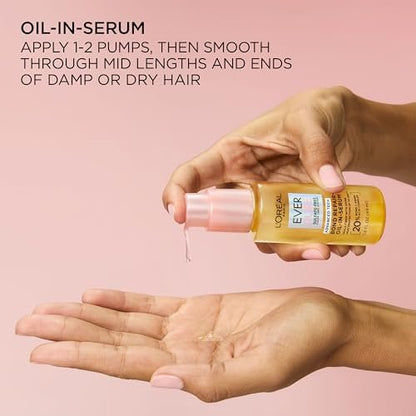 L'Oreal Paris EverPure Bond Repair Hair Oil-in-Serum – Heat Protectant & Strengthening Treatment for Damaged, Color-Treated Hair, 1.6 Fl Oz