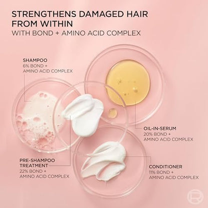 L'Oreal Paris EverPure Bond Repair Hair Oil-in-Serum – Heat Protectant & Strengthening Treatment for Damaged, Color-Treated Hair, 1.6 Fl Oz