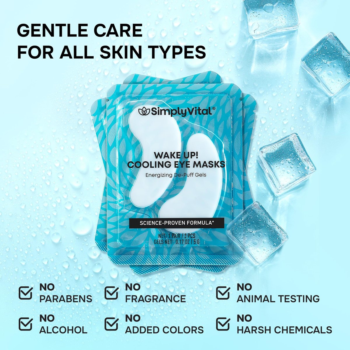 Under Eye Patches for Puffy Eyes and Dark Circles - Cooling Eye Masks with Collagen, Hyaluronic Acid & Retinol - Depuffing Undereye Mask Patches - 15 Pairs - görsel 11