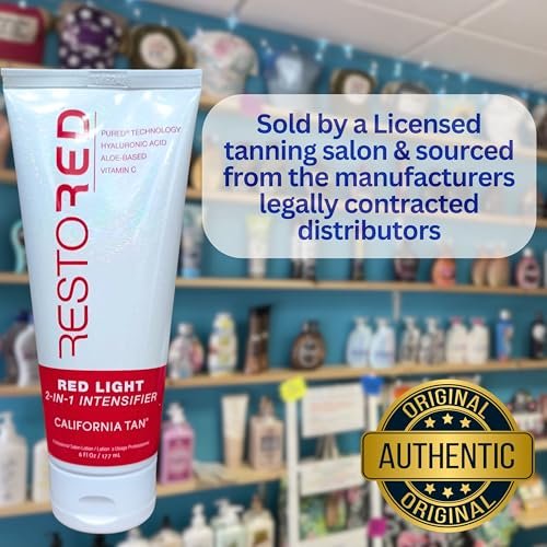 California Tan CT Restored 2-IN-1 Tanning Intensifier & Red Light Therapy Lotion, 6 oz - Collagen Boosting & Anti-Aging - görsel 8