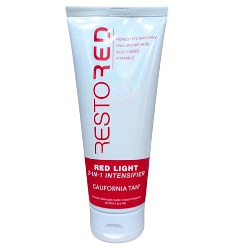 California Tan CT Restored 2-IN-1 Tanning Intensifier & Red Light Therapy Lotion, 6 oz - Collagen Boosting & Anti-Aging - görsel 2