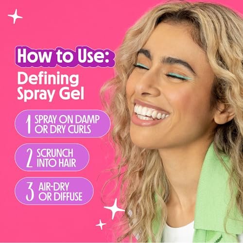Not Your Mother's Curl Talk Defining Spray Gel & Defining Cream (2-Pack) - Rice Curl Complex for All Curly Hair Types - görsel 11