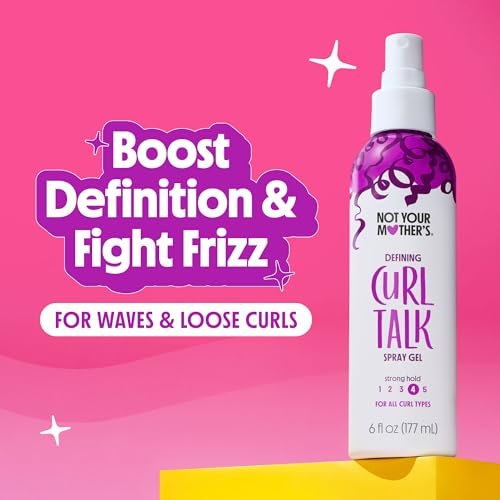 Not Your Mother's Curl Talk Defining Spray Gel & Defining Cream (2-Pack) - Rice Curl Complex for All Curly Hair Types - görsel 3