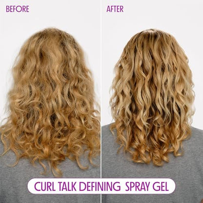 Not Your Mother's Curl Talk Defining Spray Gel & Defining Cream (2-Pack) - Rice Curl Complex for All Curly Hair Types