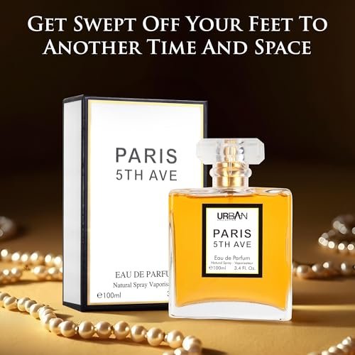 URBAN COLLECTION Paris 5th Avenue for Women Eau De Parfum - Elegant 100ml Bottle with Aldehydes, Neroli, Ylang Ylang, Bergamot & Peach Avelisse