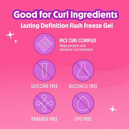 Not Your Mother's Curl Talk Lasting Definition Flash Freeze Gel & Frizz Control Moisturizing Lotion (2-Pack) – Rice Curl Complex