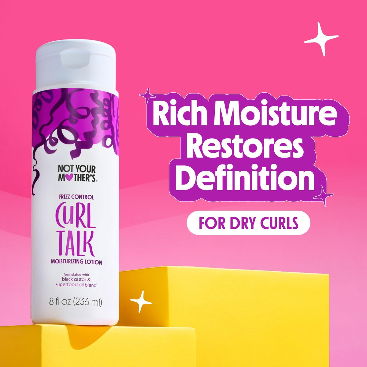 Not Your Mother's Curl Talk Lasting Definition Flash Freeze Gel & Frizz Control Moisturizing Lotion (2-Pack) – Rice Curl Complex - görsel 3
