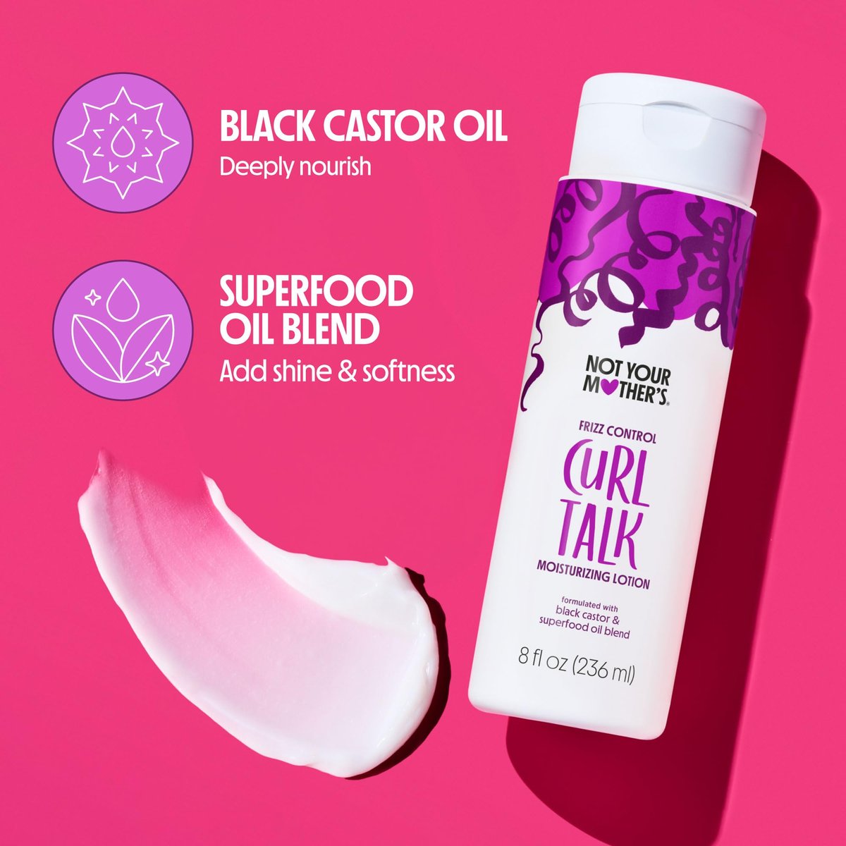 Not Your Mother's Curl Talk Lasting Definition Flash Freeze Gel & Frizz Control Moisturizing Lotion (2-Pack) – Rice Curl Complex - görsel 11