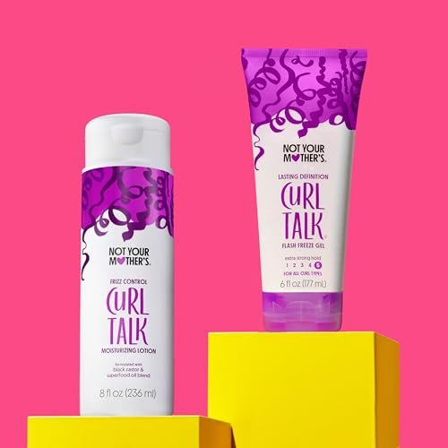 Not Your Mother's Curl Talk Lasting Definition Flash Freeze Gel & Frizz Control Moisturizing Lotion (2-Pack) – Rice Curl Complex - görsel 16