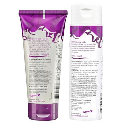 Not Your Mother's Curl Talk Lasting Definition Flash Freeze Gel & Frizz Control Moisturizing Lotion (2-Pack) – Rice Curl Complex