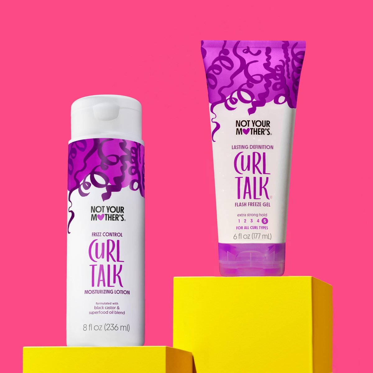Not Your Mother's Curl Talk Lasting Definition Flash Freeze Gel & Frizz Control Moisturizing Lotion (2-Pack) – Rice Curl Complex - görsel 15