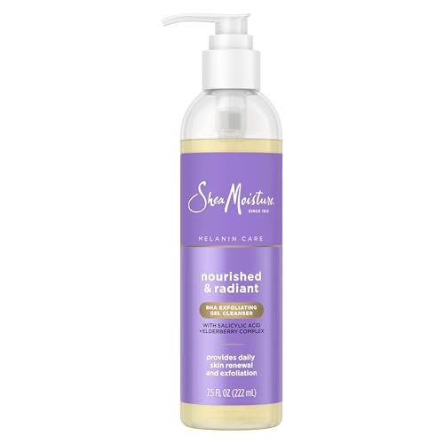 SheaMoisture Radiance BHA Exfoliating Gel Cleanser - Nourished & Radiant Daily Skin Renewal, Enhanced Brightness & Tone, 7.5 fl oz - görsel 1
