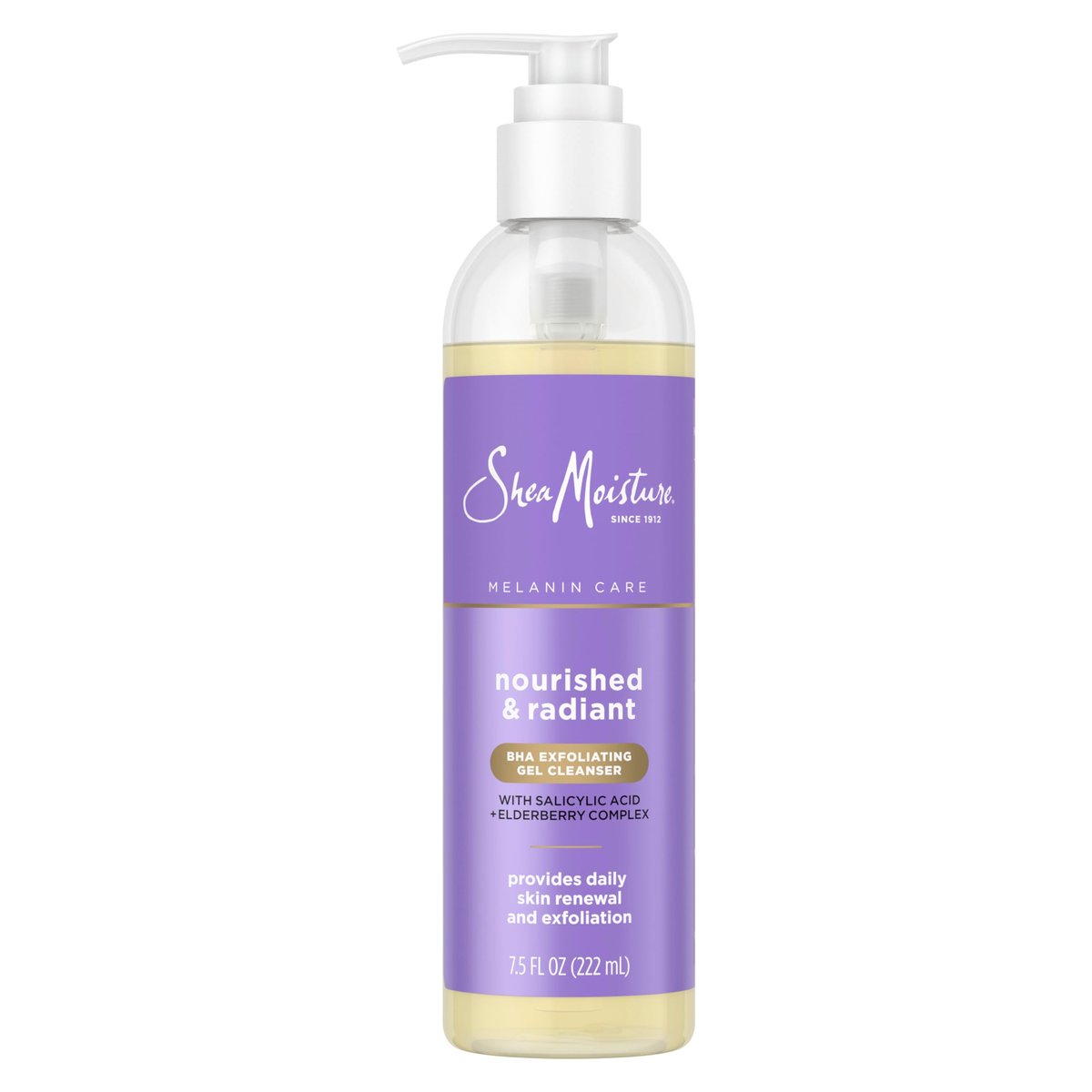 SheaMoisture Radiance BHA Exfoliating Gel Cleanser - Nourished & Radiant Daily Skin Renewal, Enhanced Brightness & Tone, 7.5 fl oz - görsel 2