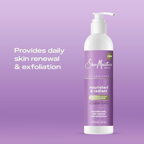 SheaMoisture Radiance BHA Exfoliating Gel Cleanser - Nourished & Radiant Daily Skin Renewal, Enhanced Brightness & Tone, 7.5 fl oz - görsel 5