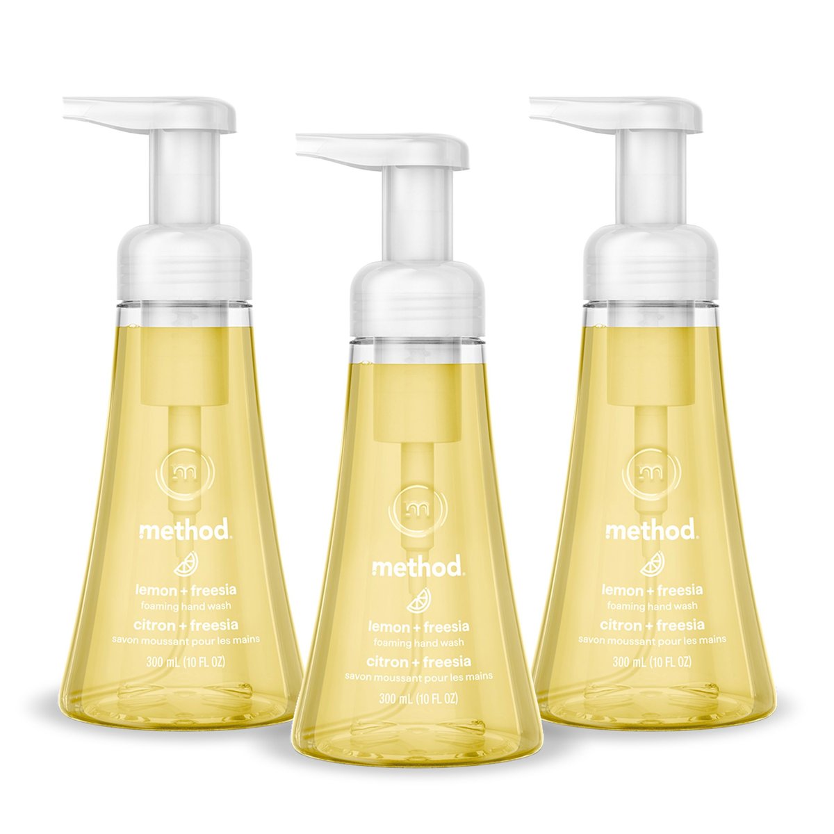 Method Foaming Hand Wash, Lemon + Freesia, 10 fl oz (Pack of 3) - görsel 1