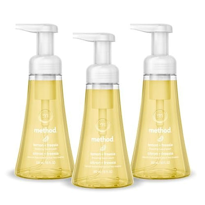 Method Foaming Hand Wash, Lemon + Freesia, 10 fl oz (Pack of 3)