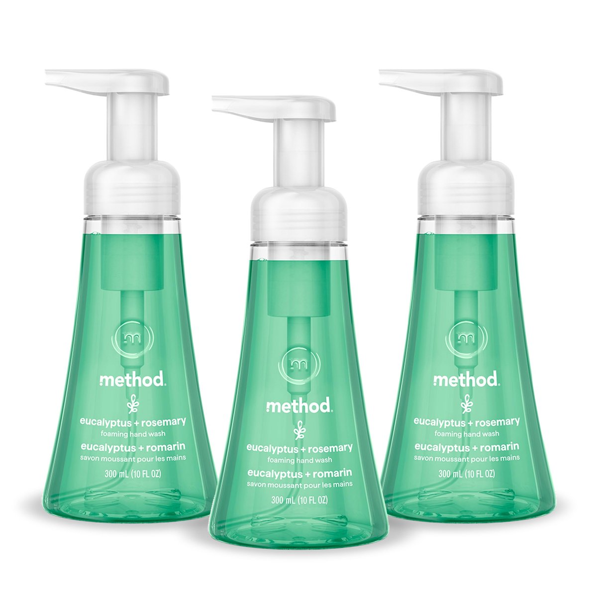 Method Foaming Hand Wash, Eucalyptus + Rosemary, 10 fl oz (Pack of 3) - görsel 1