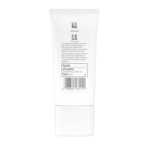 Neutrogena Healthy Skin Invisibly Radiant UV Face Primer with SPF 30 Mineral Sunscreen, Makeup Primer, Broad Spectrum SPF 30, Suitable for All Skin Types, 1 fl. oz Avelisse