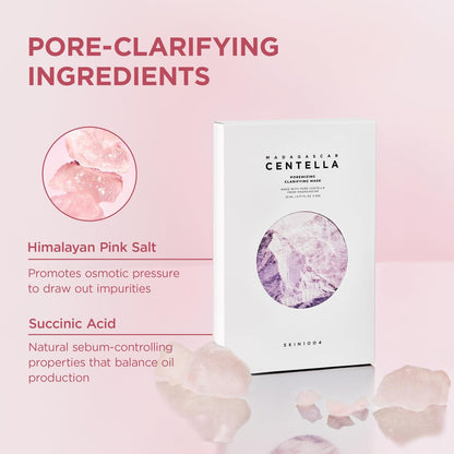 SKIN1004 Poremizing Clarifying Mask – Gentle Exfoliating Sheet Mask for Pore Elasticity & Minimizing, Korean Skincare, 5 Pack Avelisse