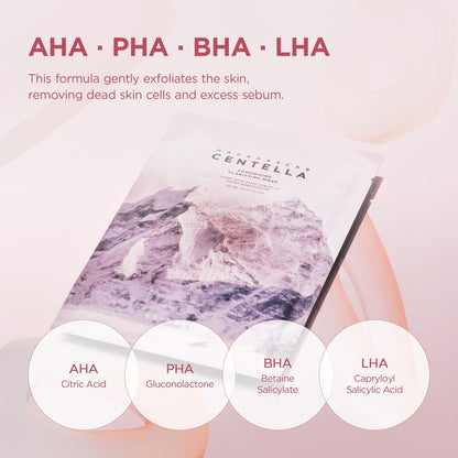 SKIN1004 Poremizing Clarifying Mask – Gentle Exfoliating Sheet Mask for Pore Elasticity & Minimizing, Korean Skincare, 5 Pack Avelisse
