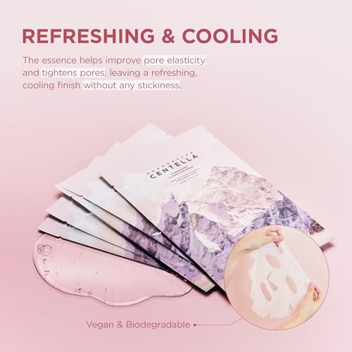 SKIN1004 Poremizing Clarifying Mask – Gentle Exfoliating Sheet Mask for Pore Elasticity & Minimizing, Korean Skincare, 5 Pack Avelisse