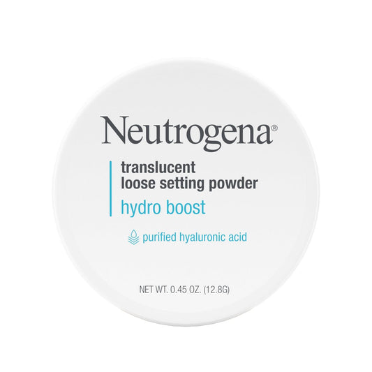 Neutrogena Hydro Boost Translucent Loose Setting Powder with Purified Hyaluronic Acid for Smooth Skin, Blurs Imperfections and Sets Makeup, Lightweight Face Powder, .44 oz