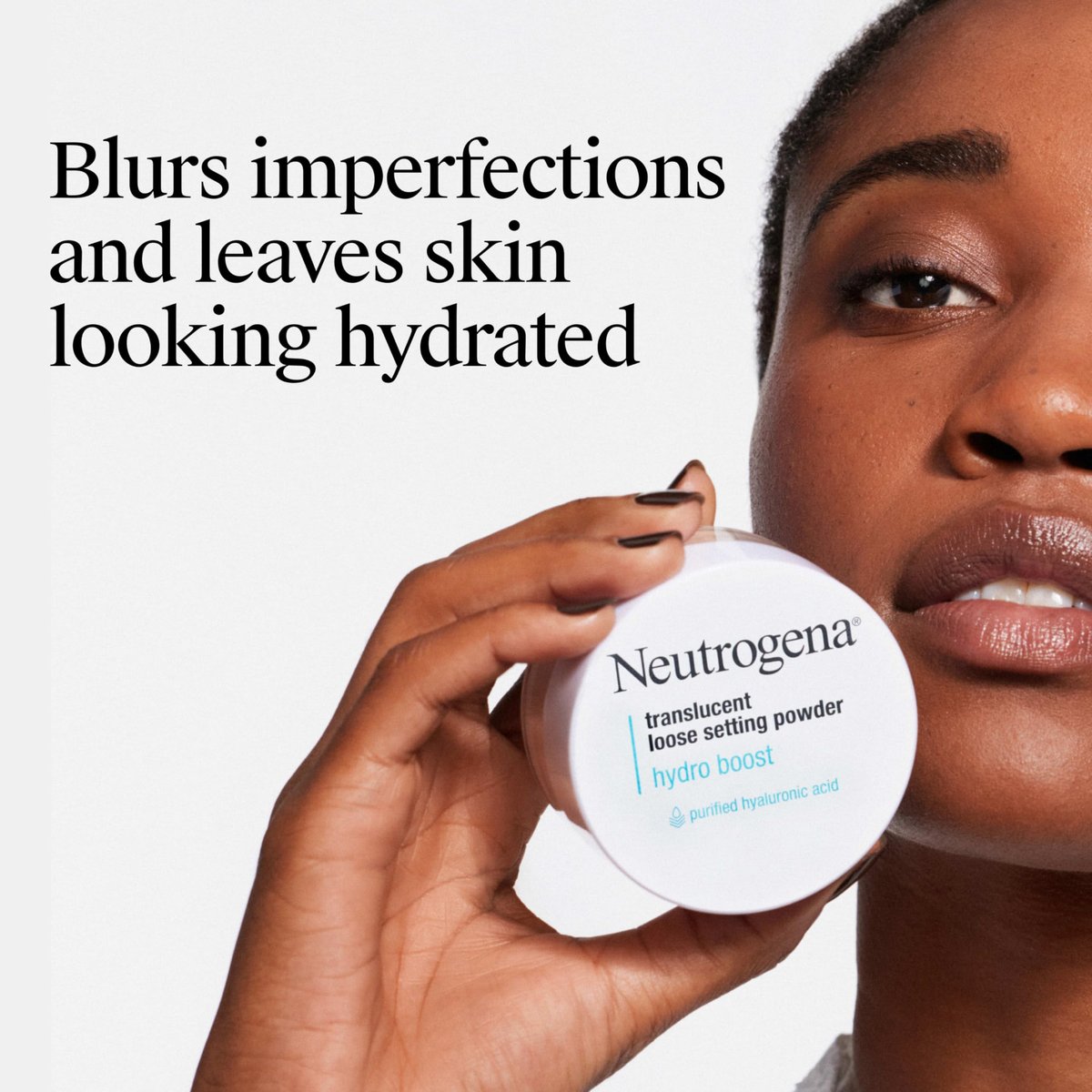 Neutrogena Hydro Boost Translucent Loose Setting Powder with Purified Hyaluronic Acid for Smooth Skin, Blurs Imperfections and Sets Makeup, Lightweight Face Powder, .44 oz - görsel 3
