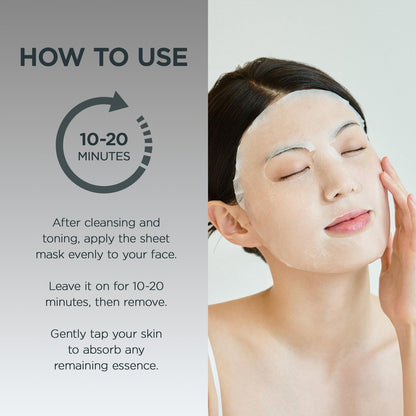 SKIN1004 Tone Glow Mask – Hydrating Facial Sheet Mask for Radiant Skin & Uneven Skin Tone with Madagascar Centella, Korean Skincare, 25ml x 5ea Avelisse