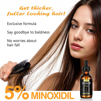5% Minoxidil Hair Growth Oil for Men & Women Kit - Extra Strength Regrowth Serum, Topical Hair Loss Treatment, Thicker Healthier Hair & Beard Growth Kit, 2.11 fl.oz Avelisse