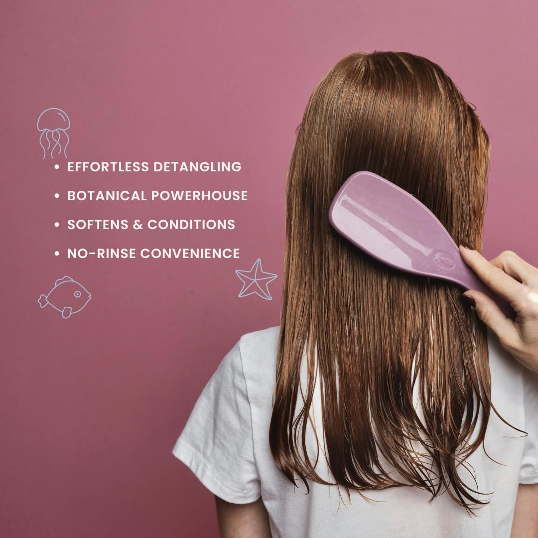 Nemah Kids Leave In Conditioner & Detangler Spray - Squalane, Coconut Oil & Rosemary for Smooth, Frizz-Free Hair - 4 oz Avelisse