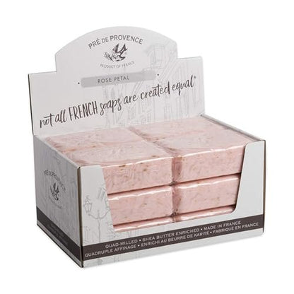Pre de Provence 250g Soap Bar - Rose Petal (Case of 12) | French-Made Natural Soap