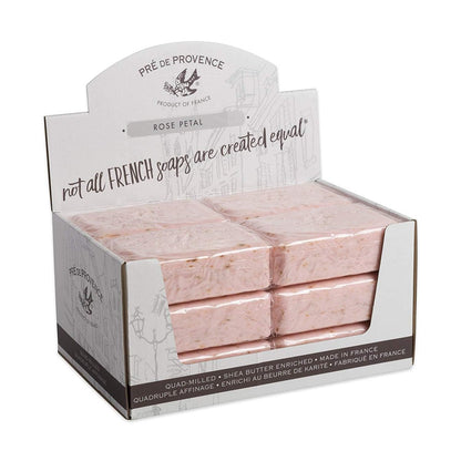 Pre de Provence 250g Soap Bar - Rose Petal (Case of 12) | French-Made Natural Soap