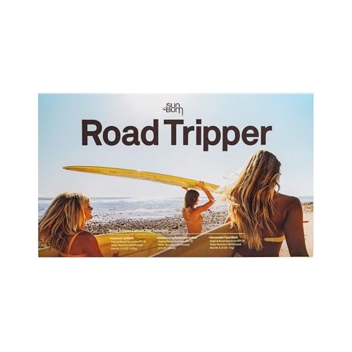 Sun Bum Road Tripper Travel Sized Sun Care Pack - SPF 30 Sunscreen Lotion, Face Stick & Lip Balm - Broad Spectrum UVA/UVB Protection - Hawaii 104 Act Compliant - TSA Friendly Avelisse