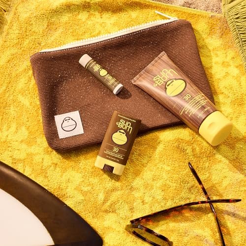 Sun Bum Road Tripper Travel Sized Sun Care Pack - SPF 30 Sunscreen Lotion, Face Stick & Lip Balm - Broad Spectrum UVA/UVB Protection - Hawaii 104 Act Compliant - TSA Friendly Avelisse